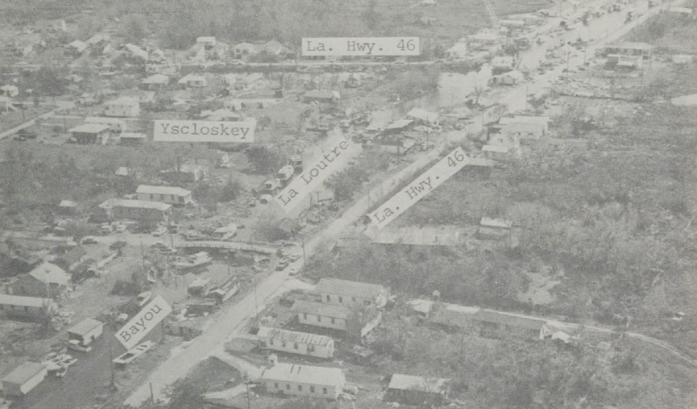 Aerial photo used as a map in 1965