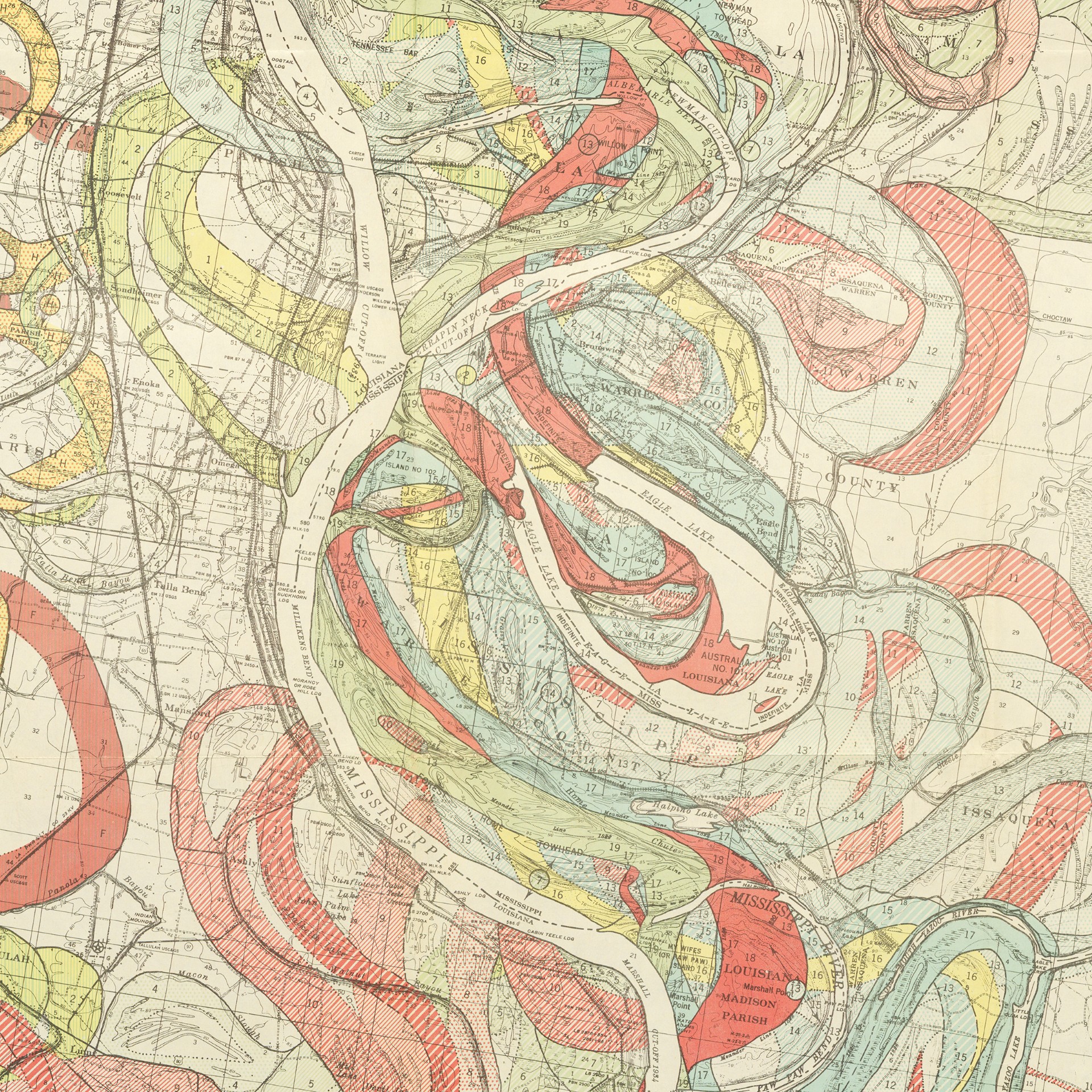 Map of Mississippi River (Fisk)