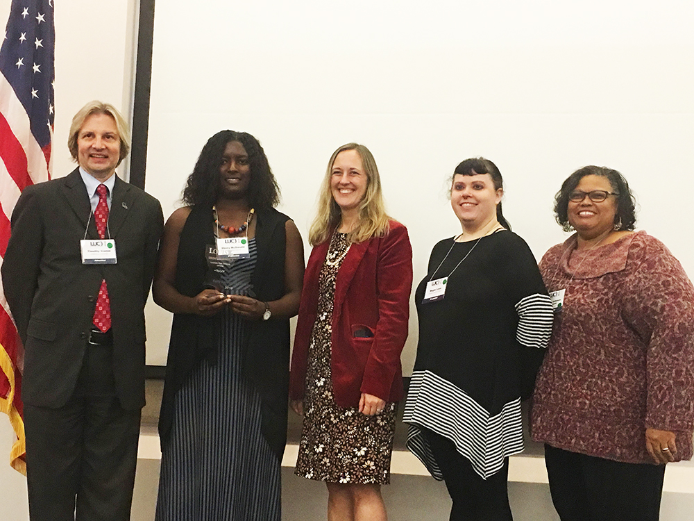 Ebony McDonald receives Outstanding Early Career Librarian Award