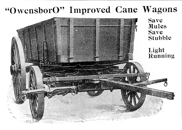 Cane wagon advertisement