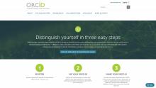 ORCID homepage